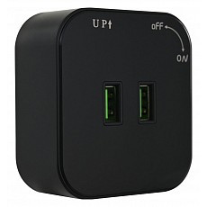 Розетка 2xusb на треке arte milano am-track-sockets 380022ts-usbx2 black